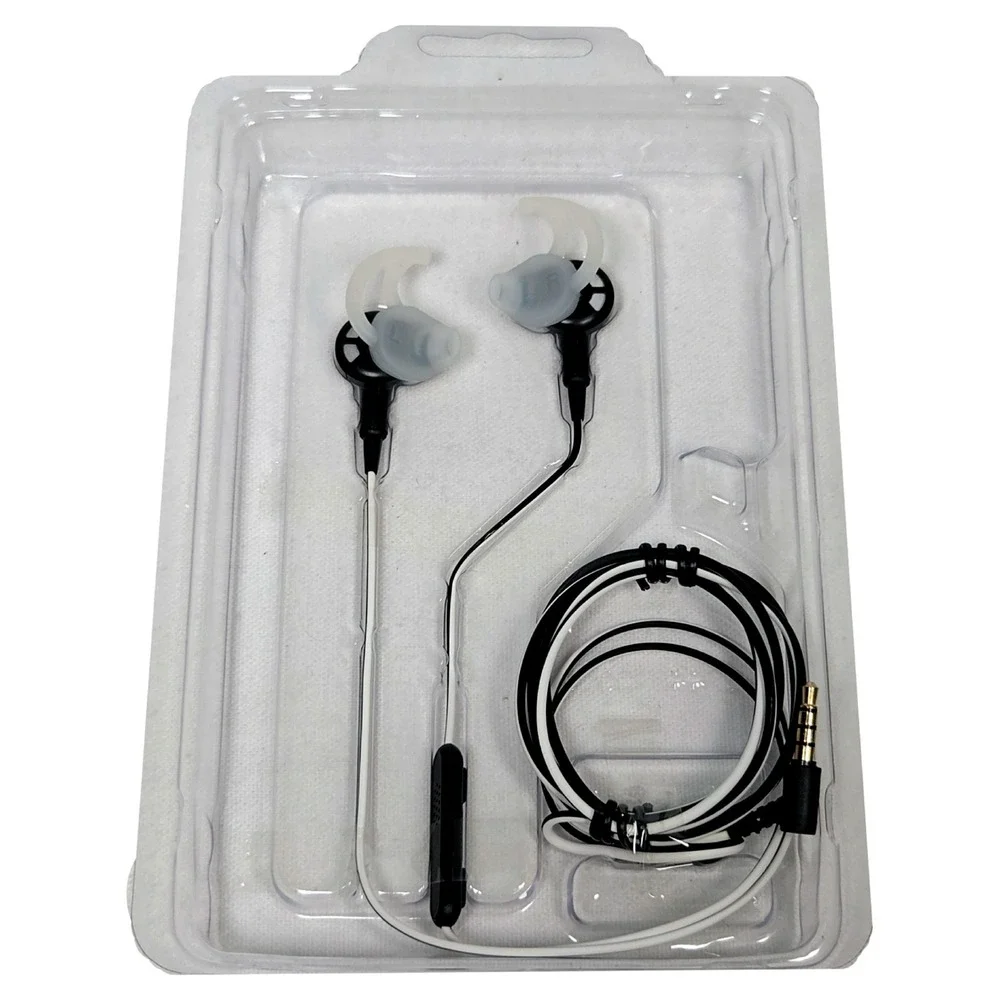 Bose MIE2i 327279-3169 Wired In Ear Mobile Headset Apple iPhone Cord Black White